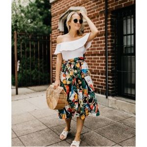 J. Crew Postcard Midi 🌴🍍